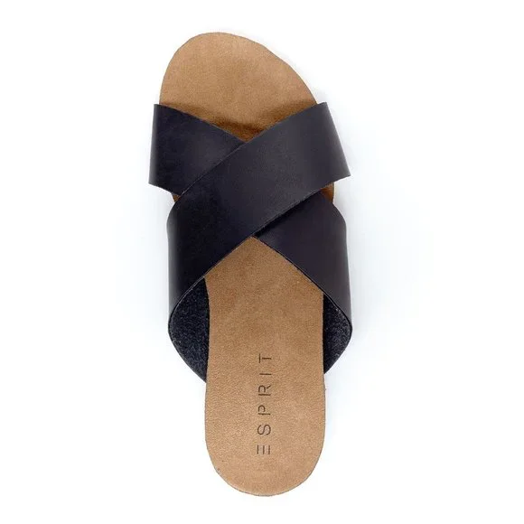 Cute Comfy Esprit Bounty Sandal - Brand New Size 6 - Color Black - Picture 1 of 4